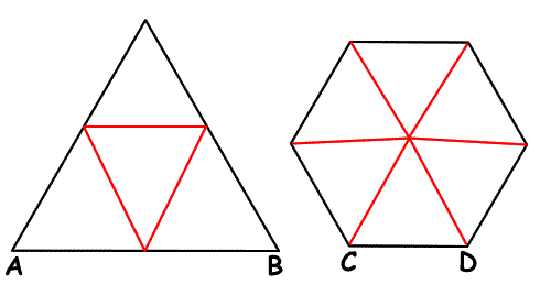 Hermanos lineales 2 Triángulo Hexágono