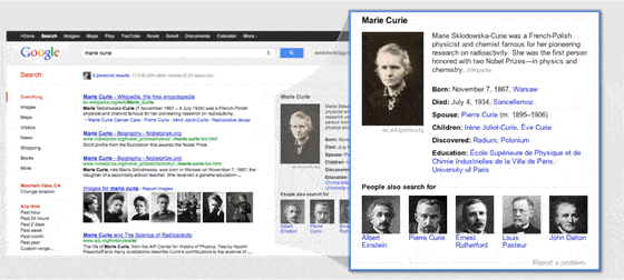 Gráfico de Conocimiento, la nueva arquitectura de búsqueda de Google