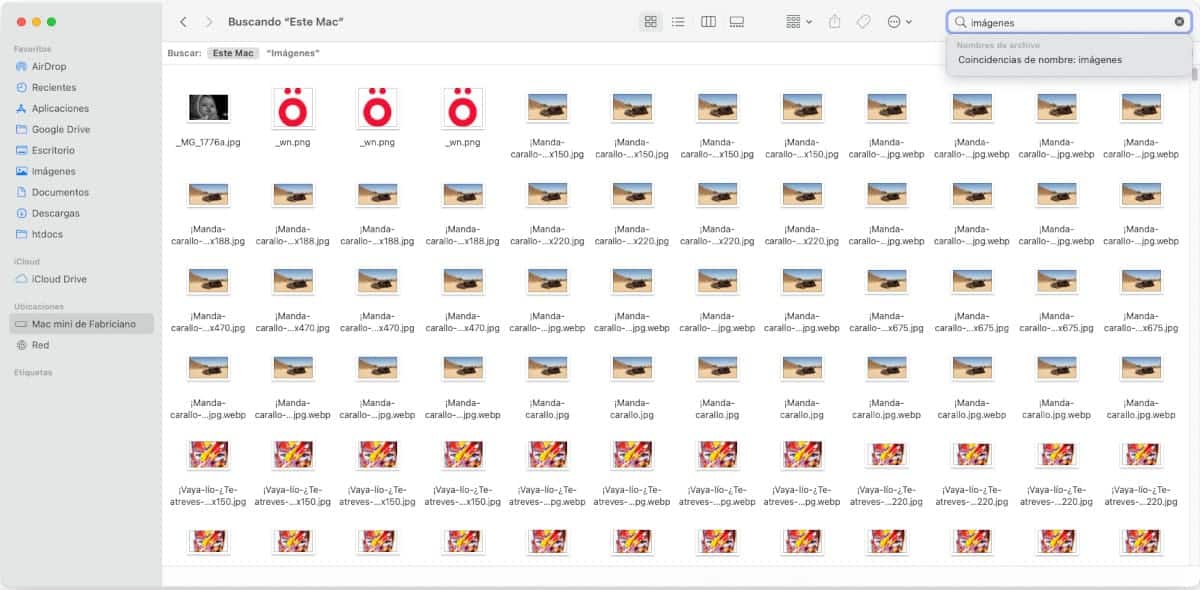 Buscando en Este Mac